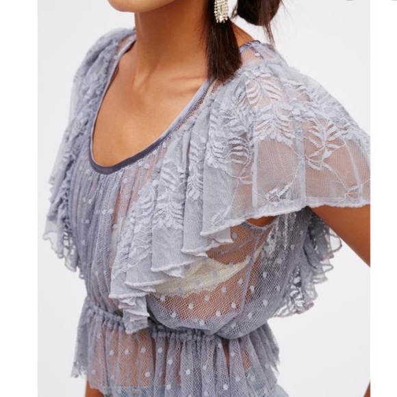 Free People Sweet Surprise Lace Blouse - Picture 2 of 6